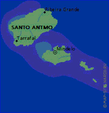 mapa de Cabo Verde