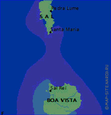 mapa de Cabo Verde