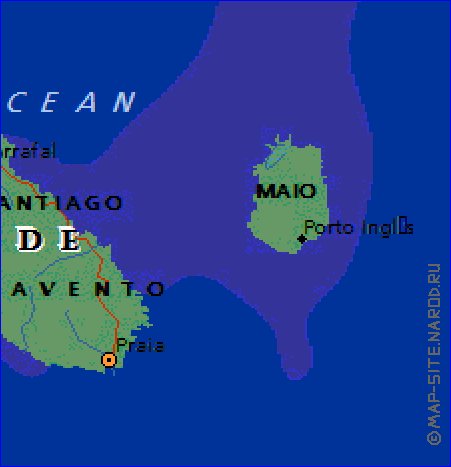 mapa de Cabo Verde