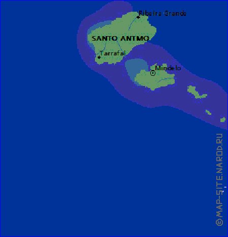 mapa de Cabo Verde