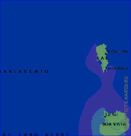 mapa de Cabo Verde