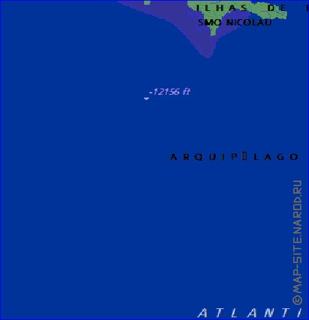 mapa de Cabo Verde