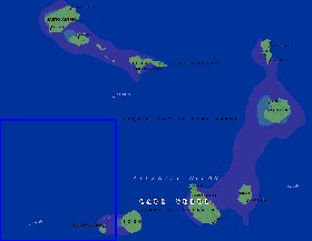 mapa de Cabo Verde