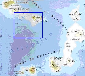 mapa de Cabo Verde