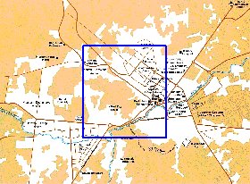 carte de Kaboul en anglais