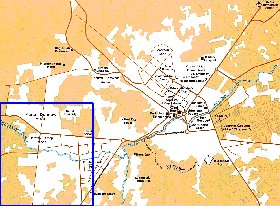 carte de Kaboul en anglais