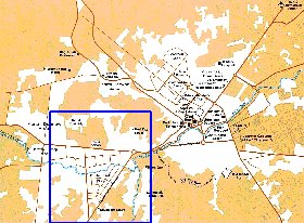 carte de Kaboul en anglais