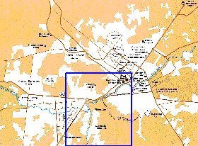 carte de Kaboul en anglais