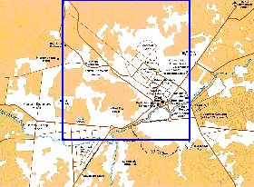 carte de Kaboul en anglais