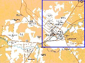 carte de Kaboul en anglais