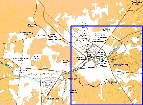 carte de Kaboul en anglais