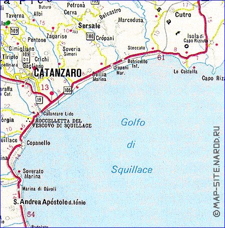 carte de Calabre