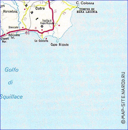 carte de Calabre