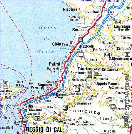 carte de Calabre