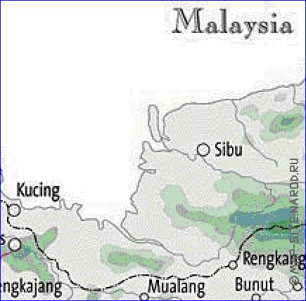 carte de Borneo