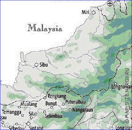 carte de Borneo