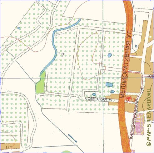 mapa de Kaliningrado