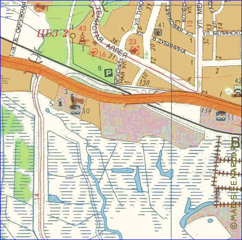 mapa de Kaliningrado