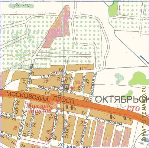 mapa de Kaliningrado