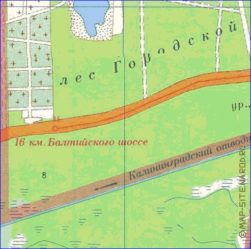 mapa de Kaliningrado