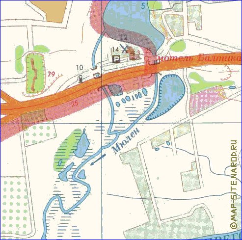 mapa de Kaliningrado