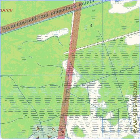 mapa de Kaliningrado