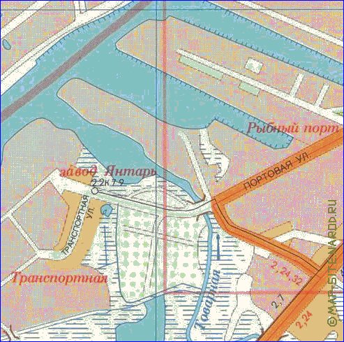 mapa de Kaliningrado