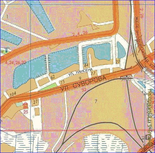 mapa de Kaliningrado