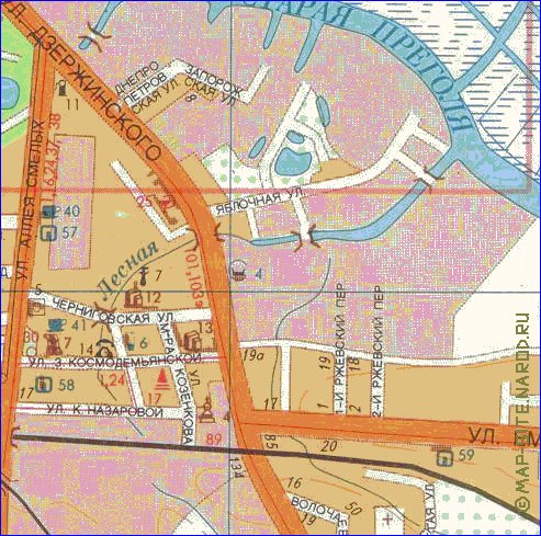 mapa de Kaliningrado