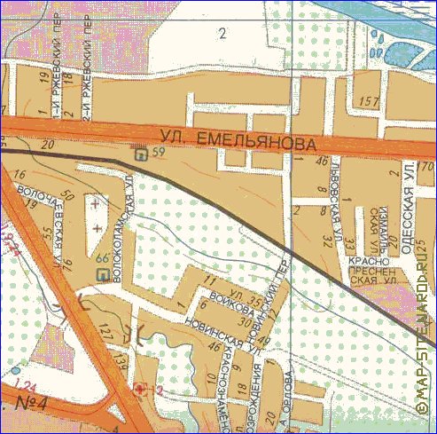 mapa de Kaliningrado