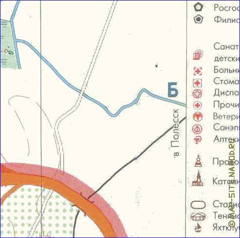 mapa de Kaliningrado