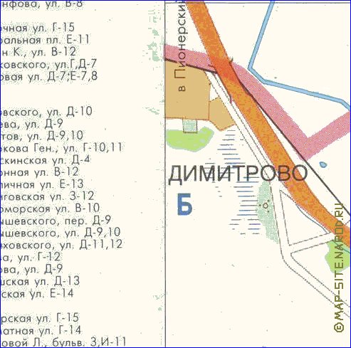 mapa de Kaliningrado