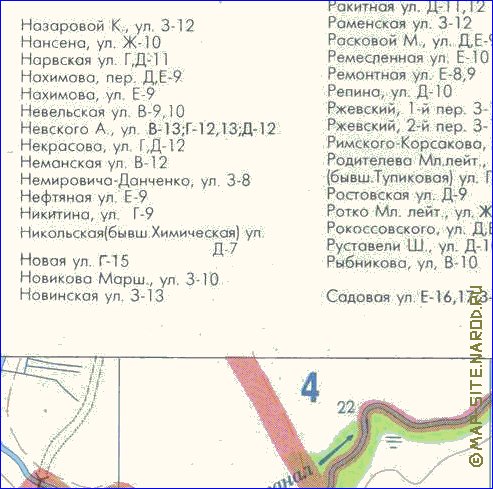 mapa de Kaliningrado