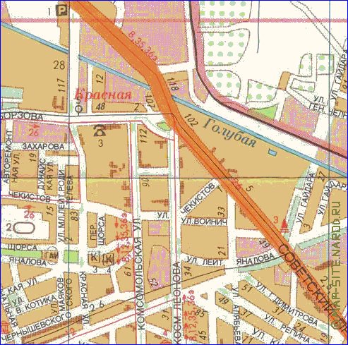 mapa de Kaliningrado