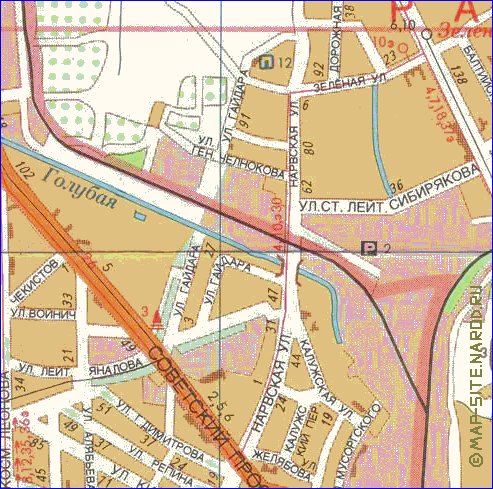 mapa de Kaliningrado