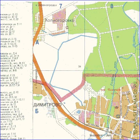 mapa de Kaliningrado