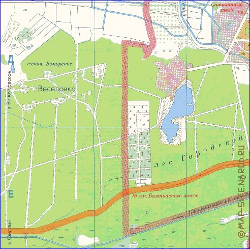 mapa de Kaliningrado