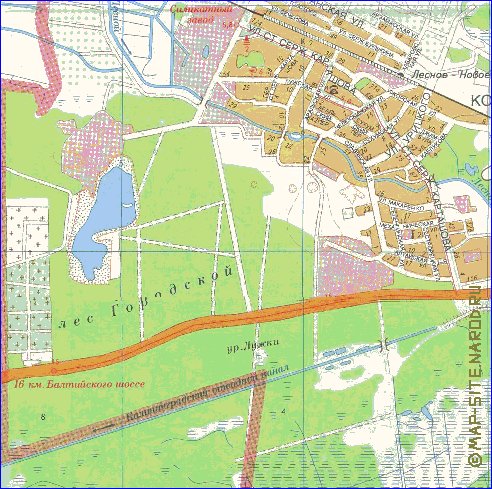 mapa de Kaliningrado