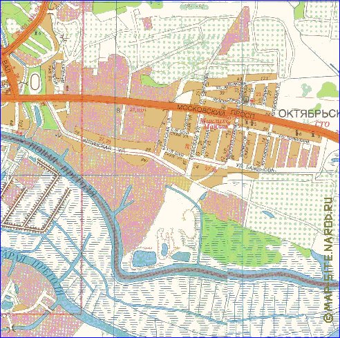 mapa de Kaliningrado