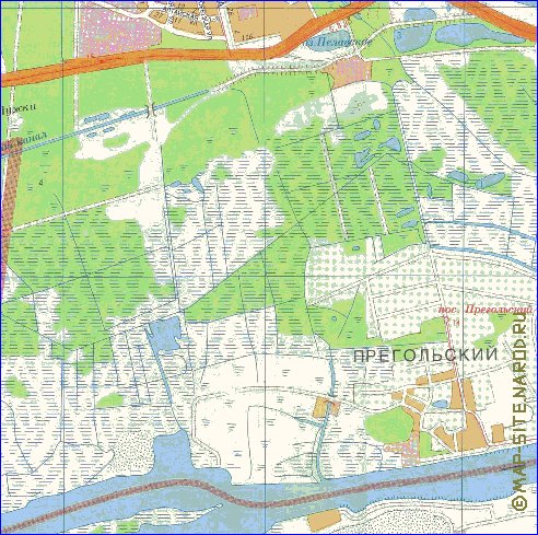 mapa de Kaliningrado