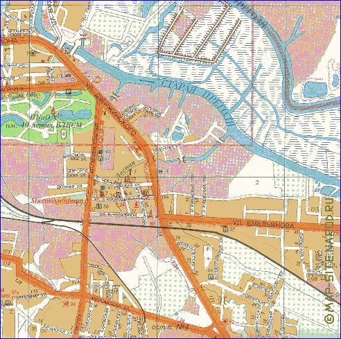 mapa de Kaliningrado