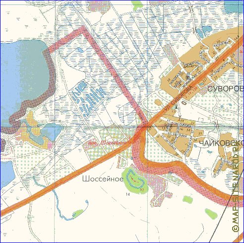 mapa de Kaliningrado