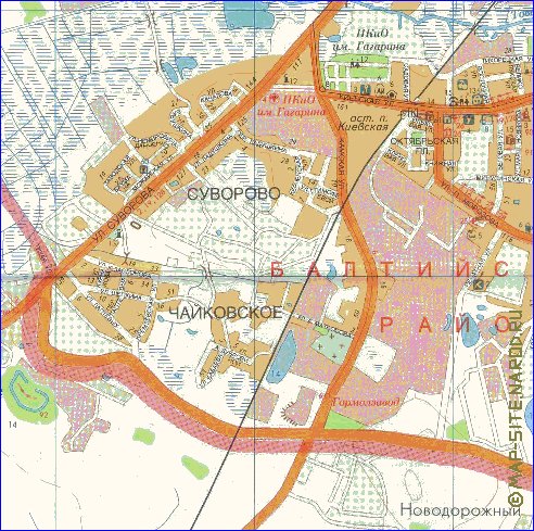 mapa de Kaliningrado