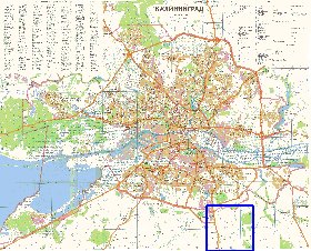 mapa de Kaliningrado