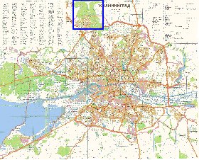 mapa de Kaliningrado