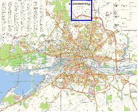 mapa de Kaliningrado