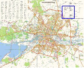 mapa de Kaliningrado