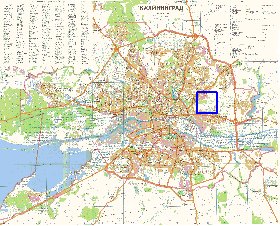 mapa de Kaliningrado