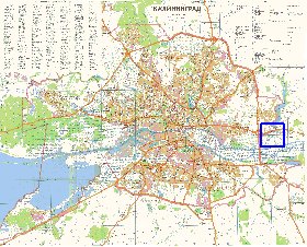 mapa de Kaliningrado