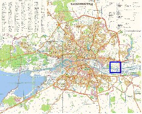 mapa de Kaliningrado